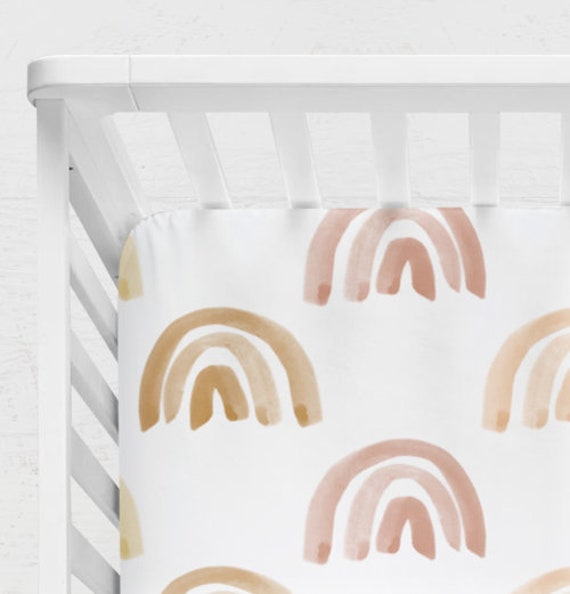 rainbow crib bedding set