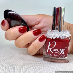 Garnet Crystal Infused Nail Polish Passion image 3