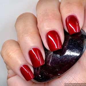 Garnet Crystal Infused Nail Polish Passion image 4