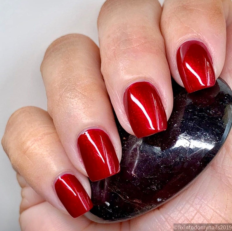 Garnet Crystal Infused Nail Polish Passion image 4