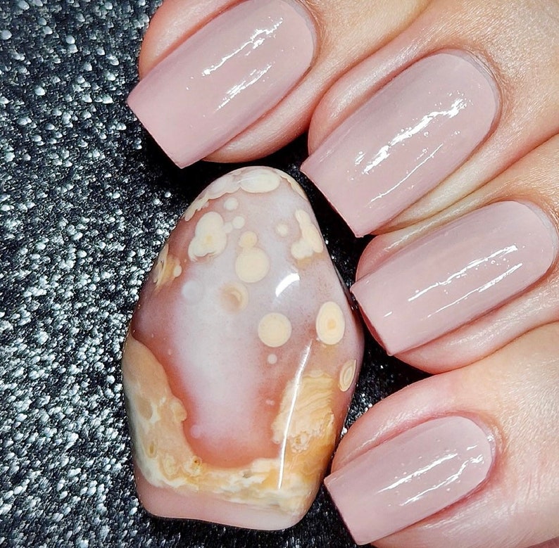 Botswana Agate Crystal Infused Nail Polish-Find Your Inner Stability. Toxic-Free, Cruelty Free, Metaphysical Beauty, Crystal Energy image 2