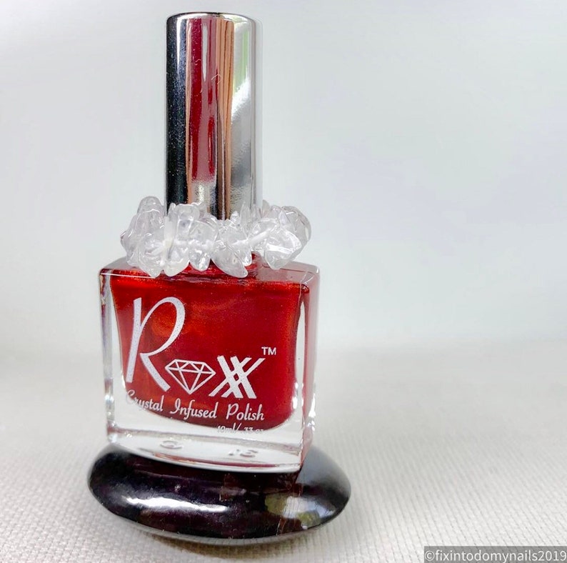 Garnet Crystal Infused Nail Polish Passion image 2