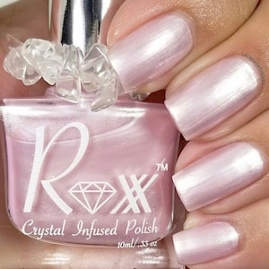 Selenite & Rose Quartz Blend - Crystal Infused Nail Polish - Optimistic