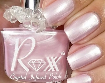 Selenite & Rose Quartz Blend - Crystal Infused Nail Polish - Optimistic