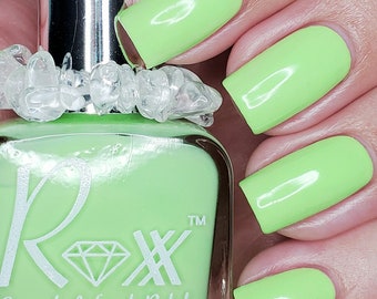 Green Aventurine - Crystal Infused Nail Polish - Prosperity