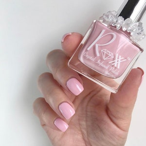 Rose Quartz Crystal Infused Nail Polish Love image 2