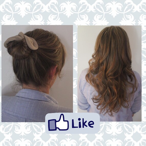 Roll And Bun Easy Up Do And Natural Curls Etsy