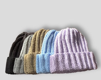 Chunky handmade crochet beanie