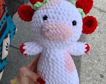 Handmade amigurumi cow