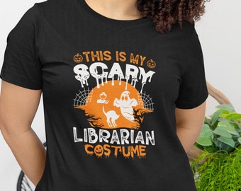 Librarian Halloween tshirt scary librarian t shirt Halloween funny tee school librarian gift library worker t-shirt