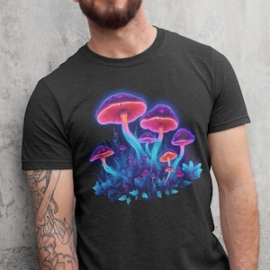 Mushroom Tshirt Psychedelic tshirt Rave lover shirt Music Festival tee DJ tshirt Music lover shirts t shirt for rave goes burning man shirt