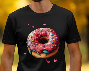 Camiseta de donut, camiseta de donut, camiseta de postre, camisa de postre, camisa de donut, camisa gráfica de donut, camisa gráfica linda, camiseta de postre
