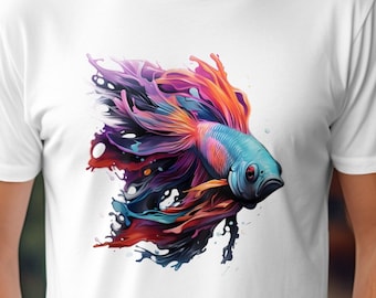 Betta Shirt Betta Fish T-Shirt Betta Fish Owner Gift Colorful Betta Fist TShirt Betta Owner Gift Betta Mom Betta Dad Colorful Graphic Tee