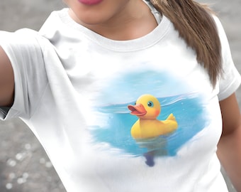 rubber duckie tshirt Duck shirts Cruising ducks Rubber duck floating tee Vacation tshirt Cruise clothing  AI graphic art tees graphic tee