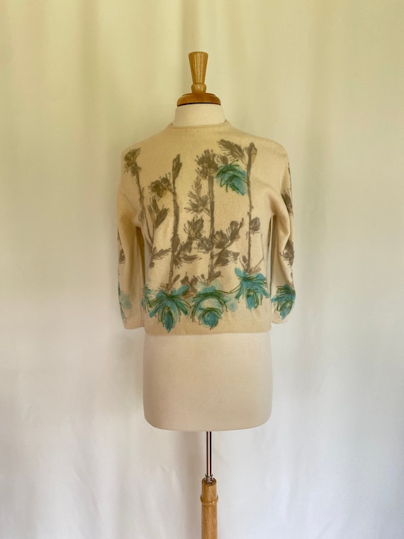 1950s Angelon by Darlene hand screen printed pine 