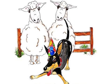 A very Kelpie Birthday two ewe