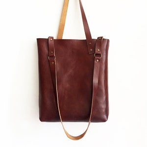 Leather tote bag, Leather tote women, Crossbody tote bag, Leather shoulder bag, Tote purse for women, Leather bags women, Brown leather bag