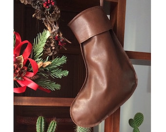 Medias navideñas, Medias de cuero, Medias de Navidad, Medias de lujo, Decoraciones de lujo, Decoración de Navidad, Decoraciones navideñas