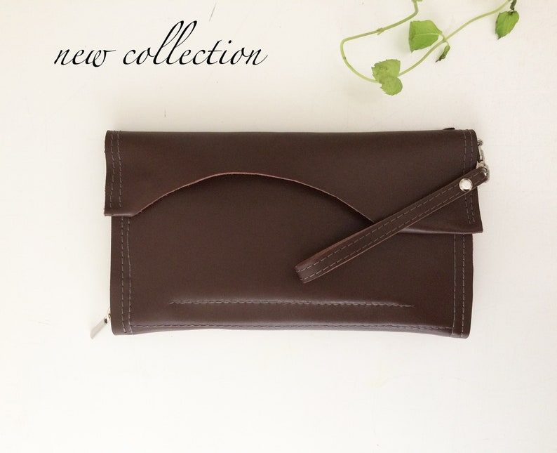 Cuir Zip Etsy En Zippé À Sac Main Italien Portefeuille Femme fwFfz8xqtO