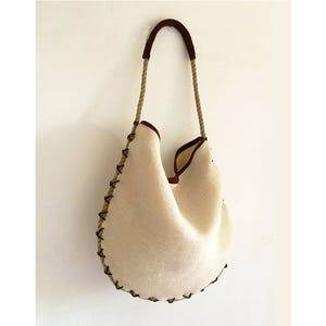 Womens summer bag, suede jute tote bag, jute purse, womans handbag, jute summer bag, jute leather hobo, summer purse tote, purses and bags