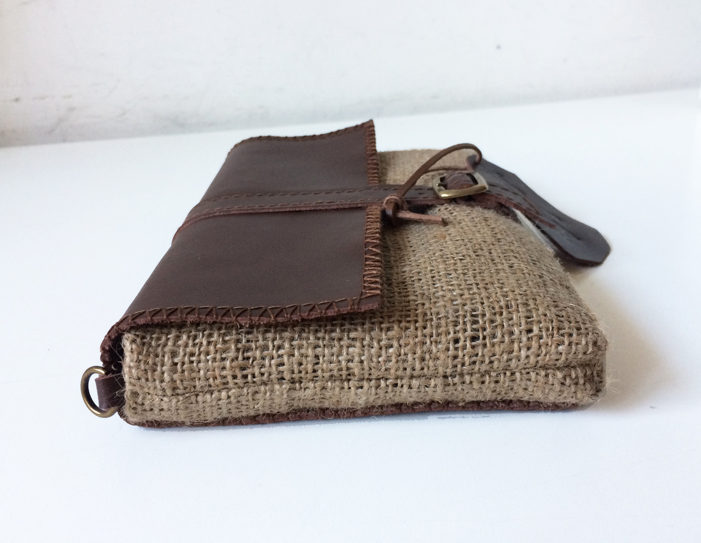 Voyage Cover Kindle Cover Leather ebook Leather Cover Jute  Etsy