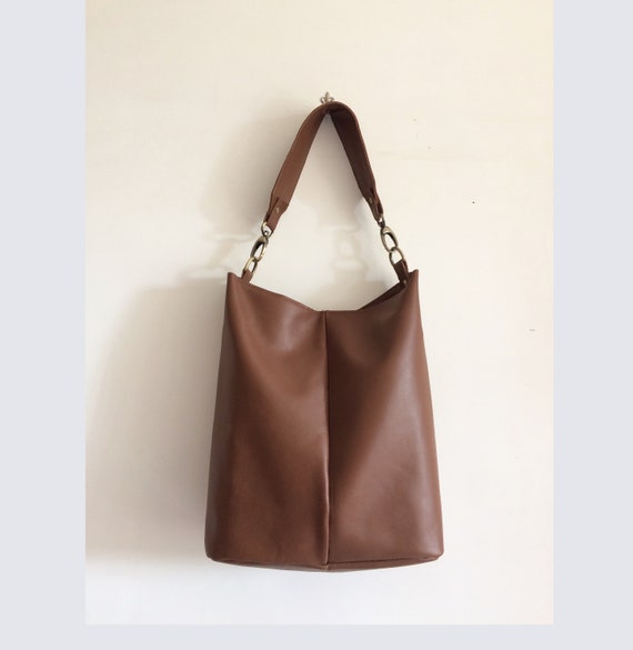 Borsa store pelle marrone