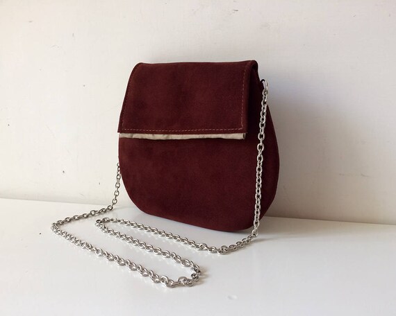 suede evening bag