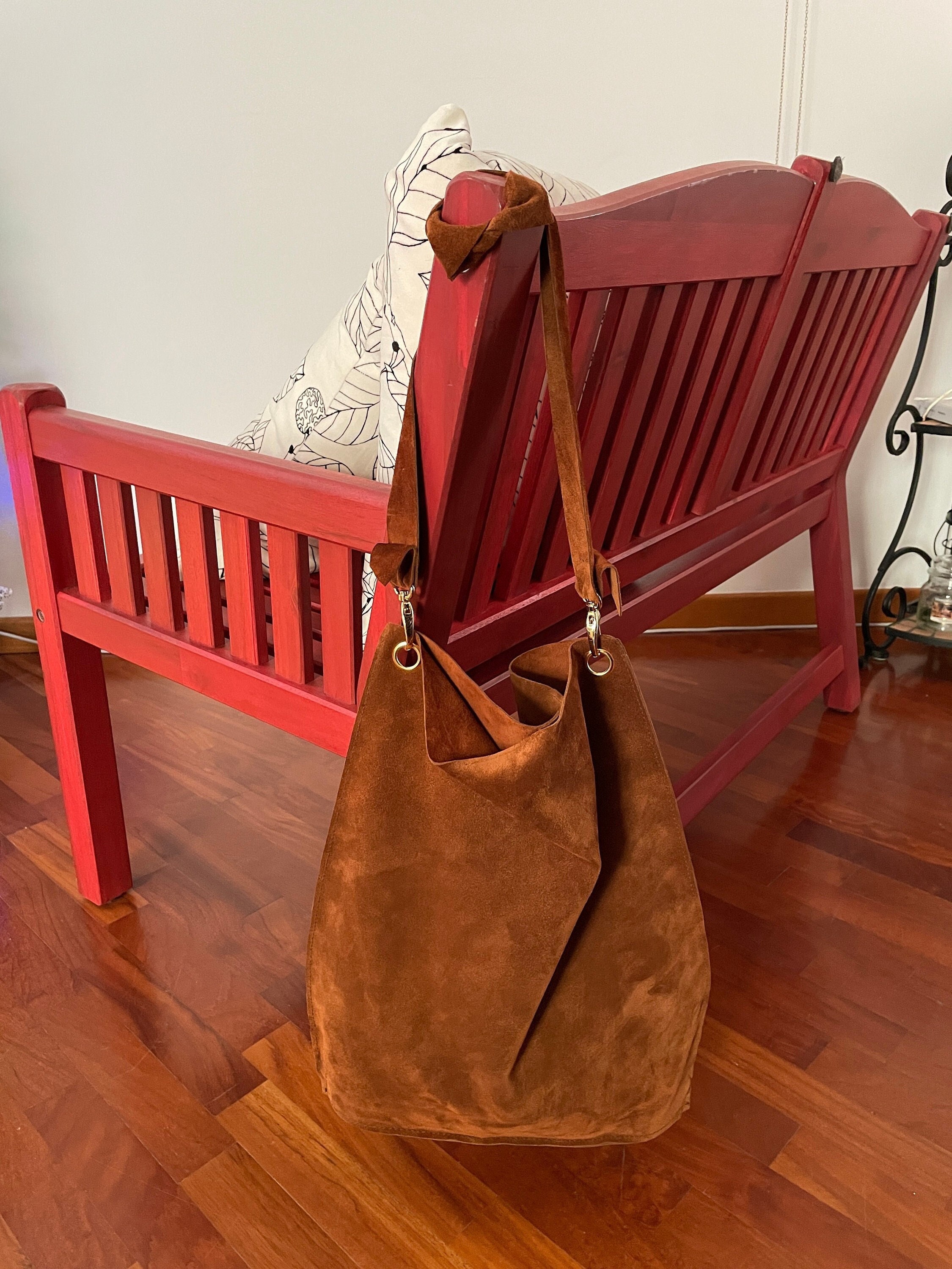 Suede Leather Sling: The Ava Slouchy Bag – FEED