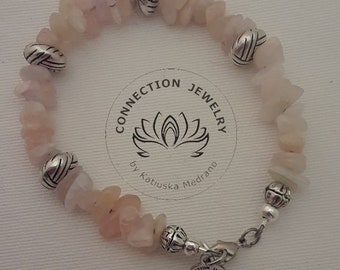 JPMorganite Bracelet with Sterling Silver bead One of a Kind Bracelet Fine Jewelry Birthday gift Handmade Christmas Elegant Woman Gift Woman