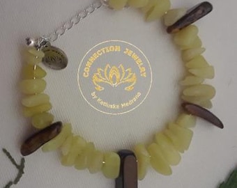 Magic green brown bracelet, Mother's day, Gift for her, Gift for children, Handmade, Ready for ship, Gift for every occasion