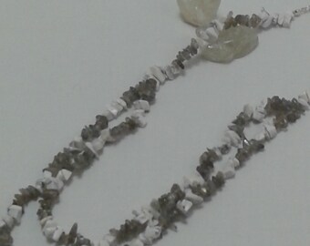 Vitarelax Necklace, howlite, Labradorite, gift for her, gift for mom, Jewelry, Necklaces Multi Strand, gemstone, gift for girlfriend, relax