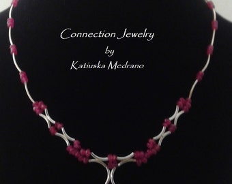 Necklace  Ruby Gemstone Birthstone jewelry PowerJewel Gift for Mom Wife Necklace Red stone Boho Jewelry Romantic Gift Natural Jewel