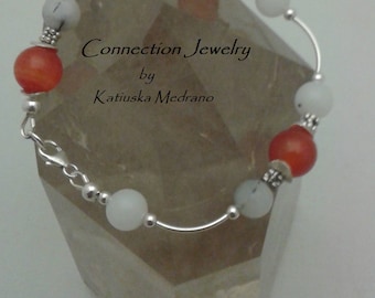 Skin Bracelet Carnelian Tourmaline bracelet Natural Gemstone Spiritual Jewelry Boho Jewelry Ready to Ship Handmade Connectionjewelry Holiday