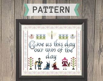 Give Us This Day Our Win of the Day - League of Legends Cross Stitch Pattern - Instant Download PDF