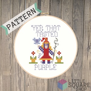 Lulu - &quot;Yep that Tasted Purple&quot; - League of Legends Cross Stitch Pattern - Téléchargement instantané PDF