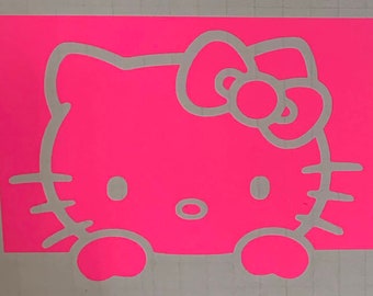 Hello Kitty Outline Etsy