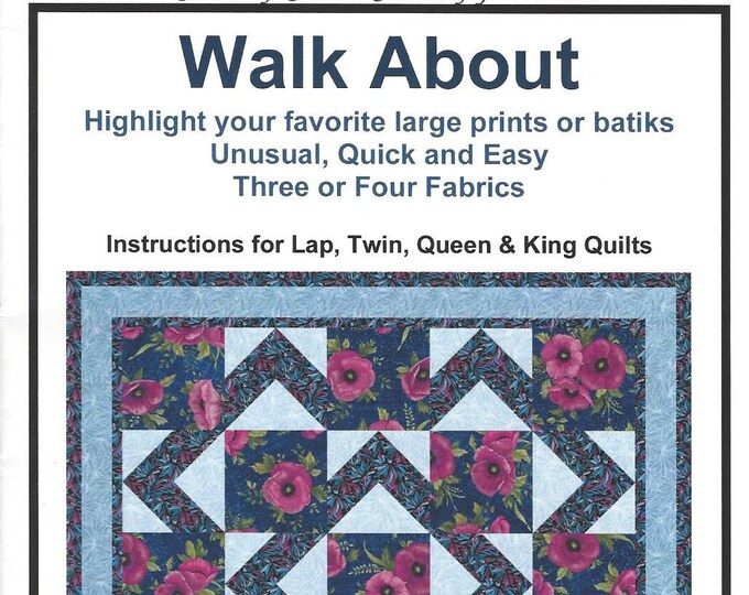 Walk About Quilt Pattern by Grizzly Gulch Gallery GGGWA *shipping Only ...