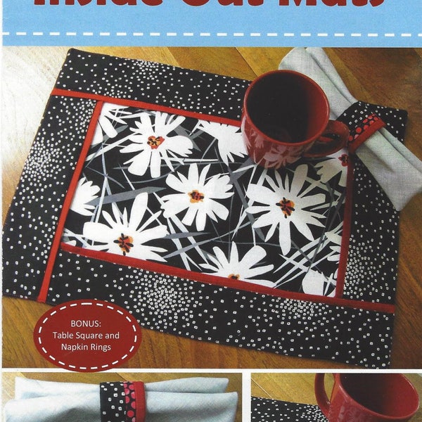 Inside Out Mats Placemat Pattern by Poorhouse Quit Designs PQD-214 *Shipping Only 2.87*