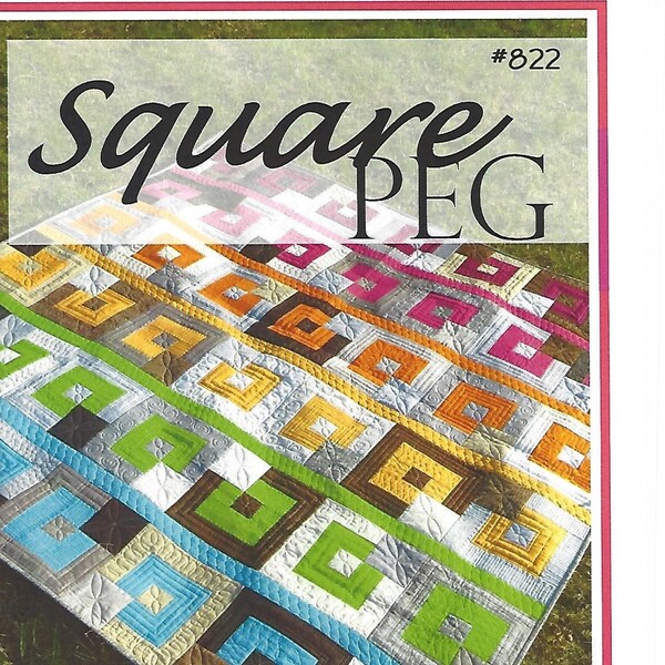 Square Peg Quilt Pattern by Sew Many Creations #822 *Domestic 1st Class Shipping Only 2.87*