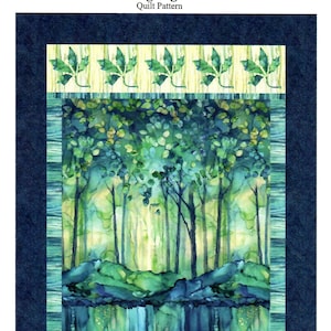 Morning Light Trees Quilt Pattern by Castilleja Cotton *Domestic 1st Class Shipping Only 2.87*