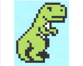 T-Rex Lap Quilt Pattern *Domestic 1st Class Shipping Only 2.87*