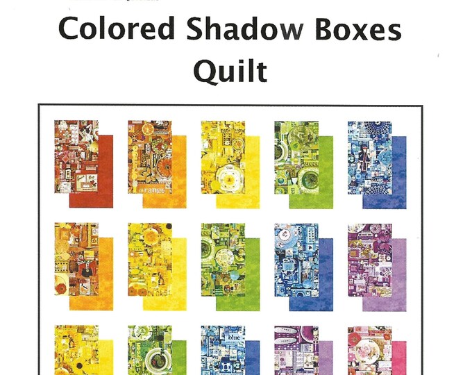 Colored Shadow Boxes Quilt Pattern by Sara Lister of Ladeebug Design