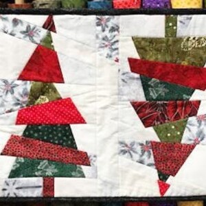 Crazy Christmas Trees Quilt Pattern by Cut Loose Press domestic 1st ...