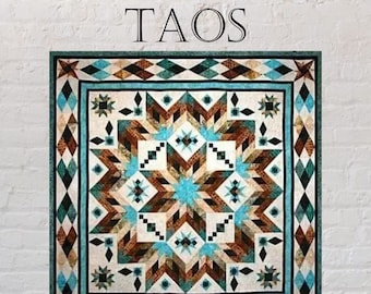 BACK in STOCK! Taos Quilt Kit 102" x 102" with Fabric Only Designed by Chris Hoover from Whirligig Designs *Free USA Shipping*