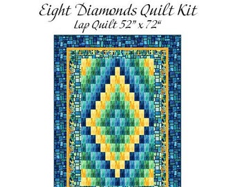 Eight Diamonds Quilt Kit featuring Spirit of Love Fabrics by Northcott