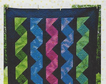 Cascading Ribbons Quilt Pattern by Cut Loose Press *Domestic 1st Class Shipping Only 2.62!*