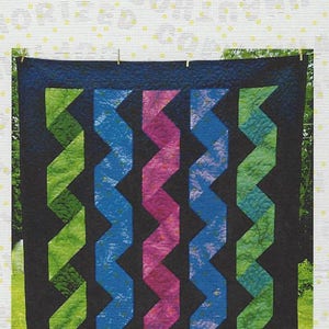 Cascading Ribbons Quilt Pattern by Cut Loose Press *Domestic 1st Class Shipping Only 2.62!*