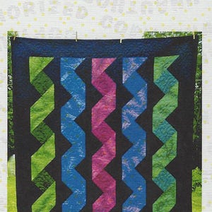 Cascading Ribbons Quilt Pattern by Cut Loose Press | Domestic 1st Class Shipping Only 2.94