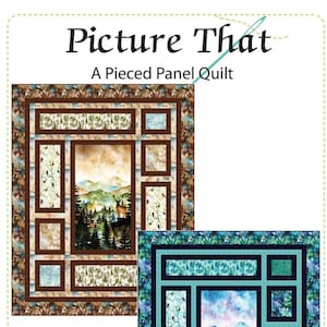 Picture That A Pieced Panel Quilt Pattern by Quilting Renditions Shipping Only 2.87 image 4