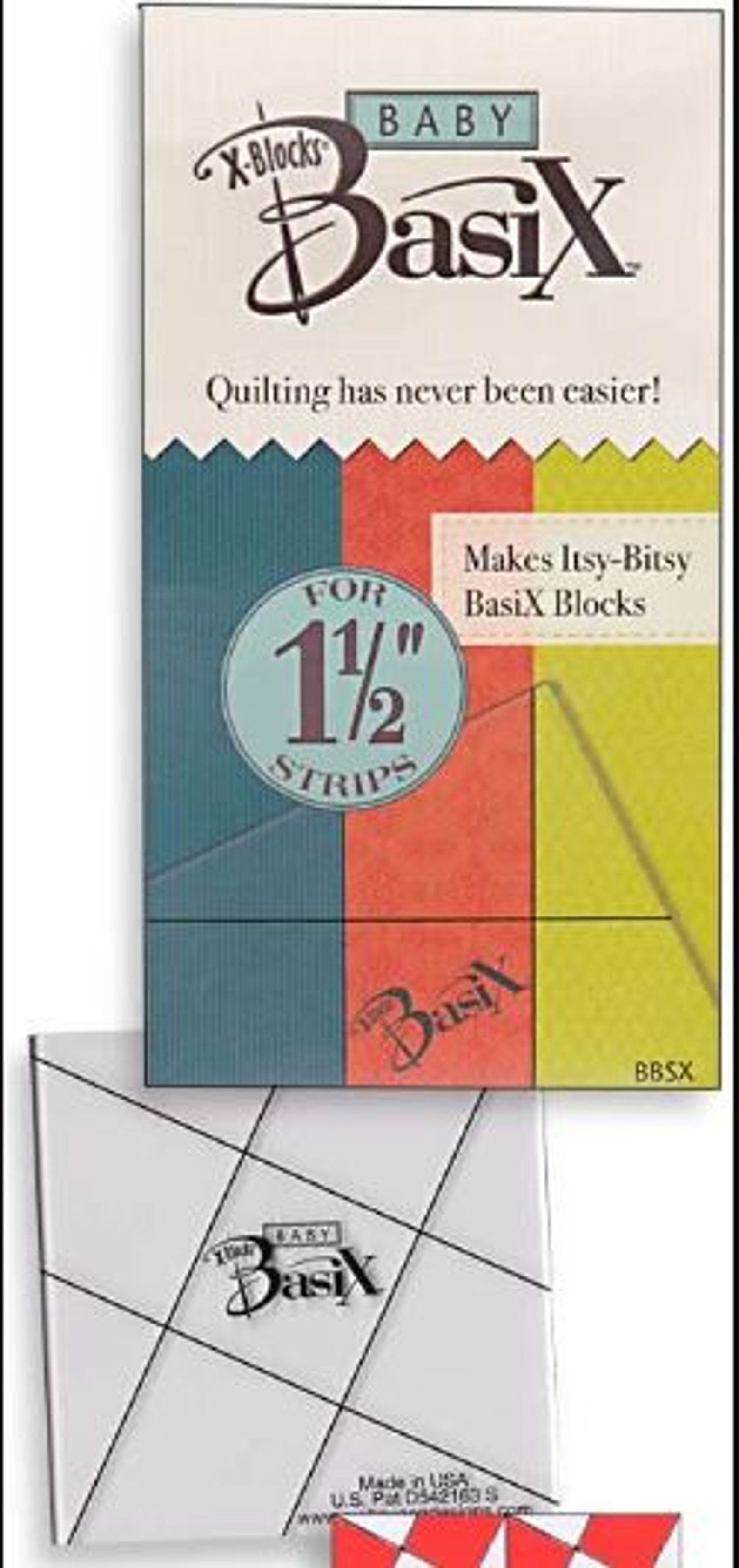 Xblocks Baby Basix Template for 11/2 Strips Etsy